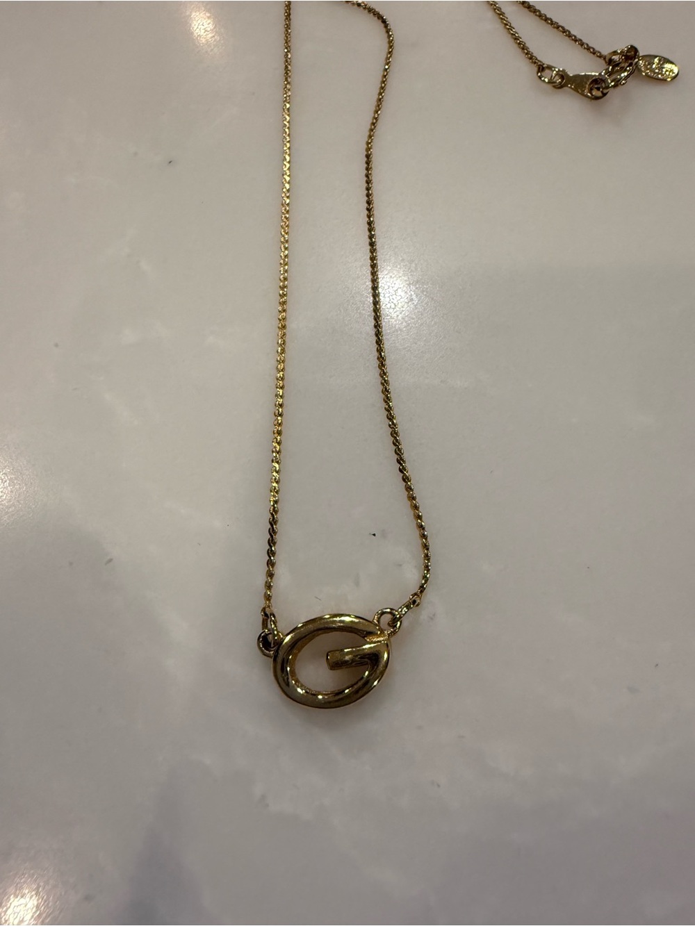 Givenchy Gold G Logo Necklace
